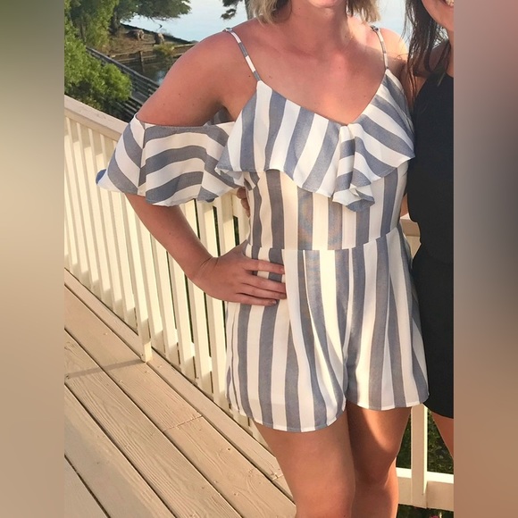 Lulus Striped Romper - Picture 8 of 8